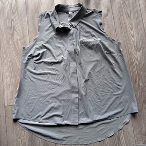 Athleta Gray Sleeveless Blouse